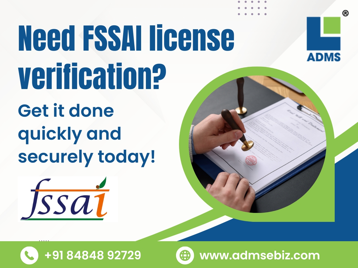 Need FSSAI license verification Get it done quickly and securely today